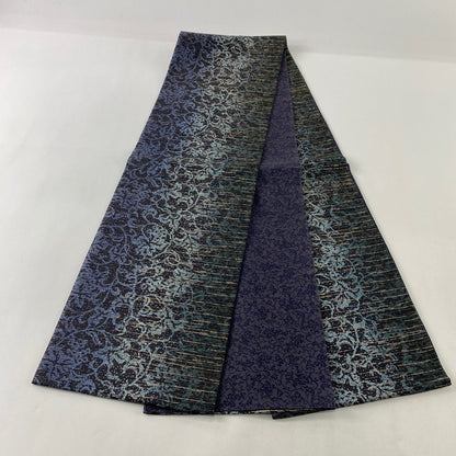 Vintage Fukuro Obi: Patterned Purple Kimono Belt, Rank S/A+ (OB51)