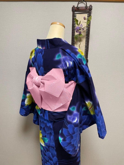 Floral Pre-tied Obi Belt: Easy Japanese Yukata Bow - Red & Pink Blind Box