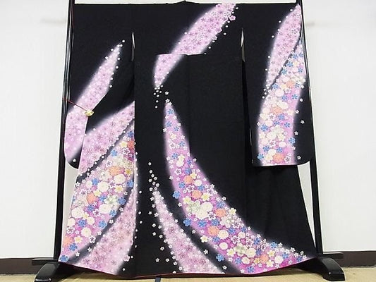 Rank A- Japanese Vintage Furisode Kimono/ B31