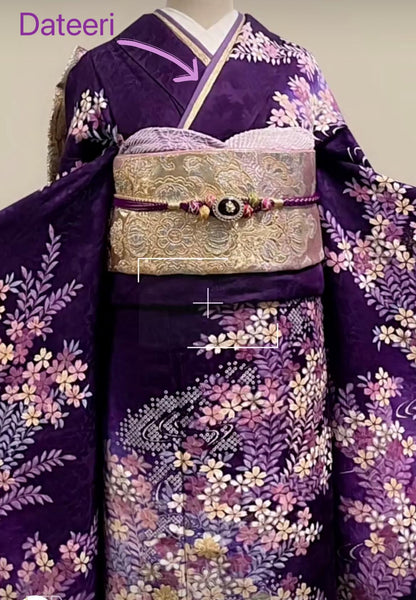 Kimono Collar Dateeri Kasane Eri: Formal Kimono Neckband (H05)
