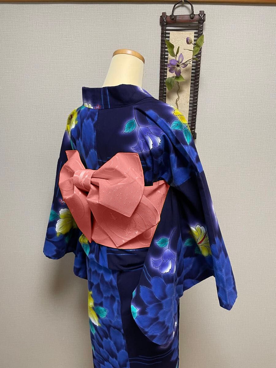 Floral Pre-tied Obi Belt: Easy Japanese Yukata Bow - Red & Pink Blind Box