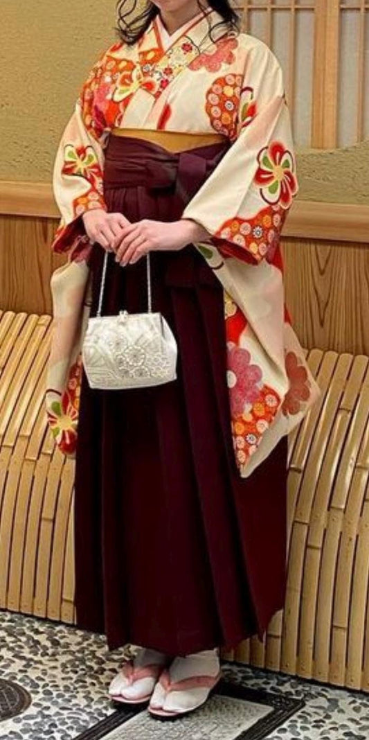 Red Women's Hakama, Traditional Red Hakama