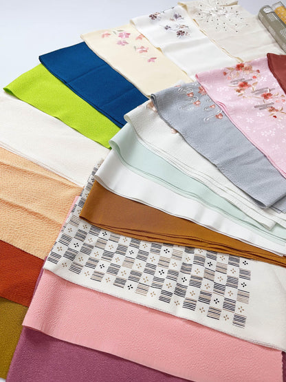 Japanese Floral Han-eri Collar: Kimono Juban Eri, H03