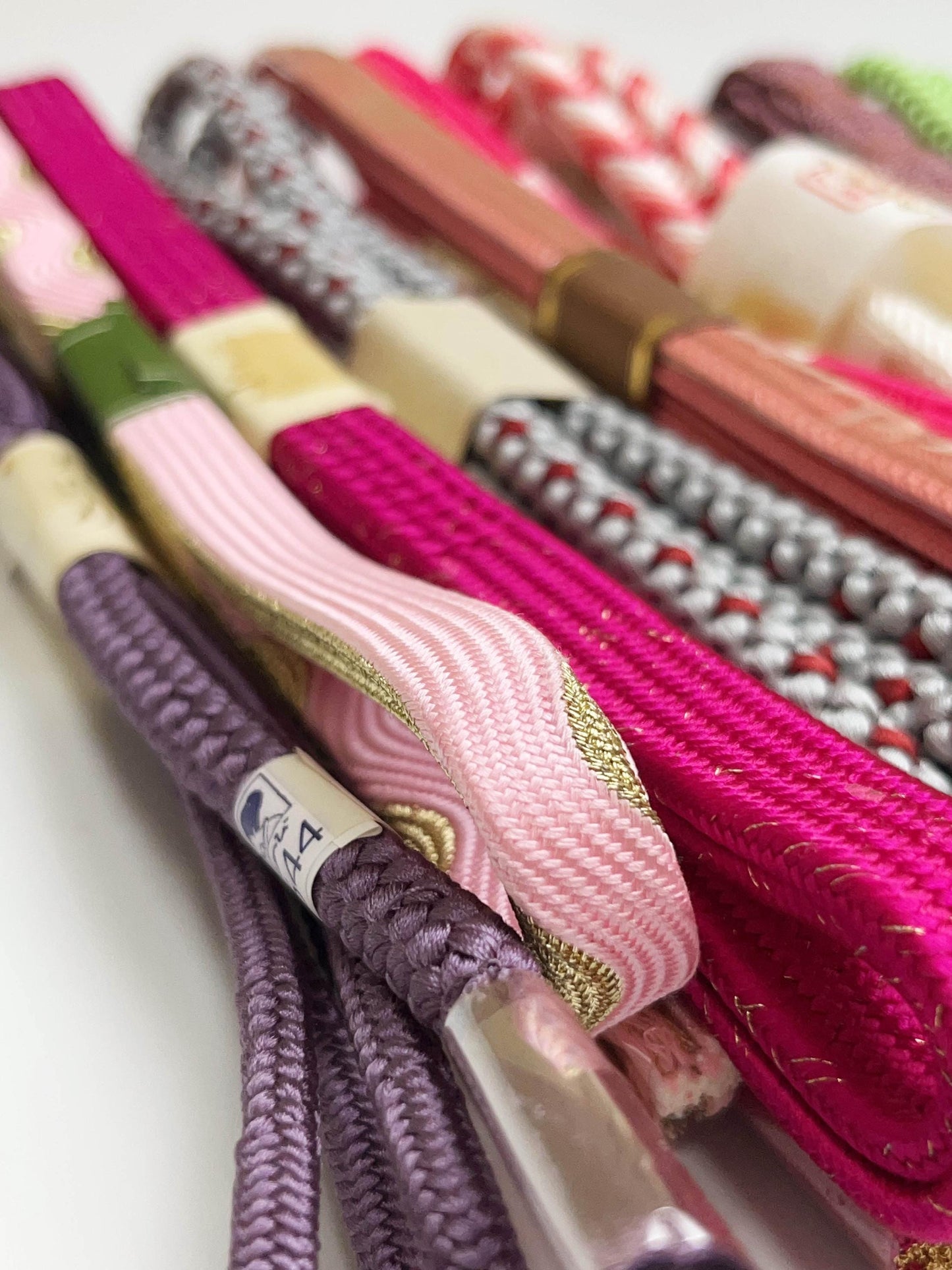 Japanese Obijime Cord Collection: Japanese Kimono Belt, Unused Condition, S03