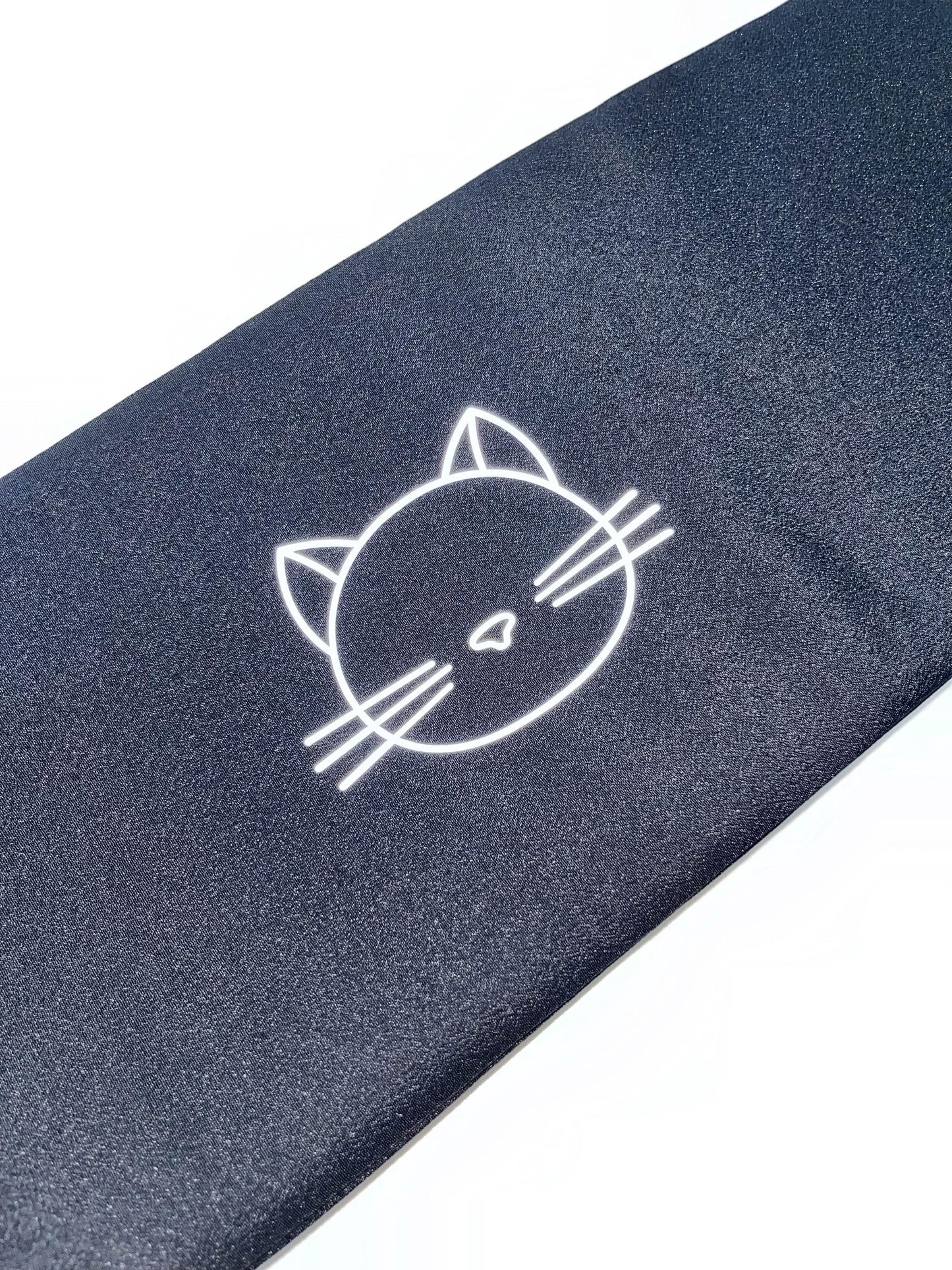 Luminous Cat Hanhaba Obi: Halloween Kimono Belt