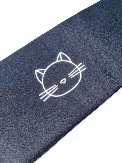 Luminous Cat Hanhaba Obi: Halloween Kimono Belt