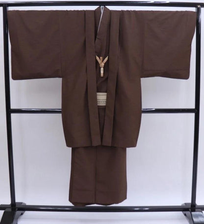 Custom-Fit Men's Kimono Set: Traditional Japanese Nagagi & Haori Jacket