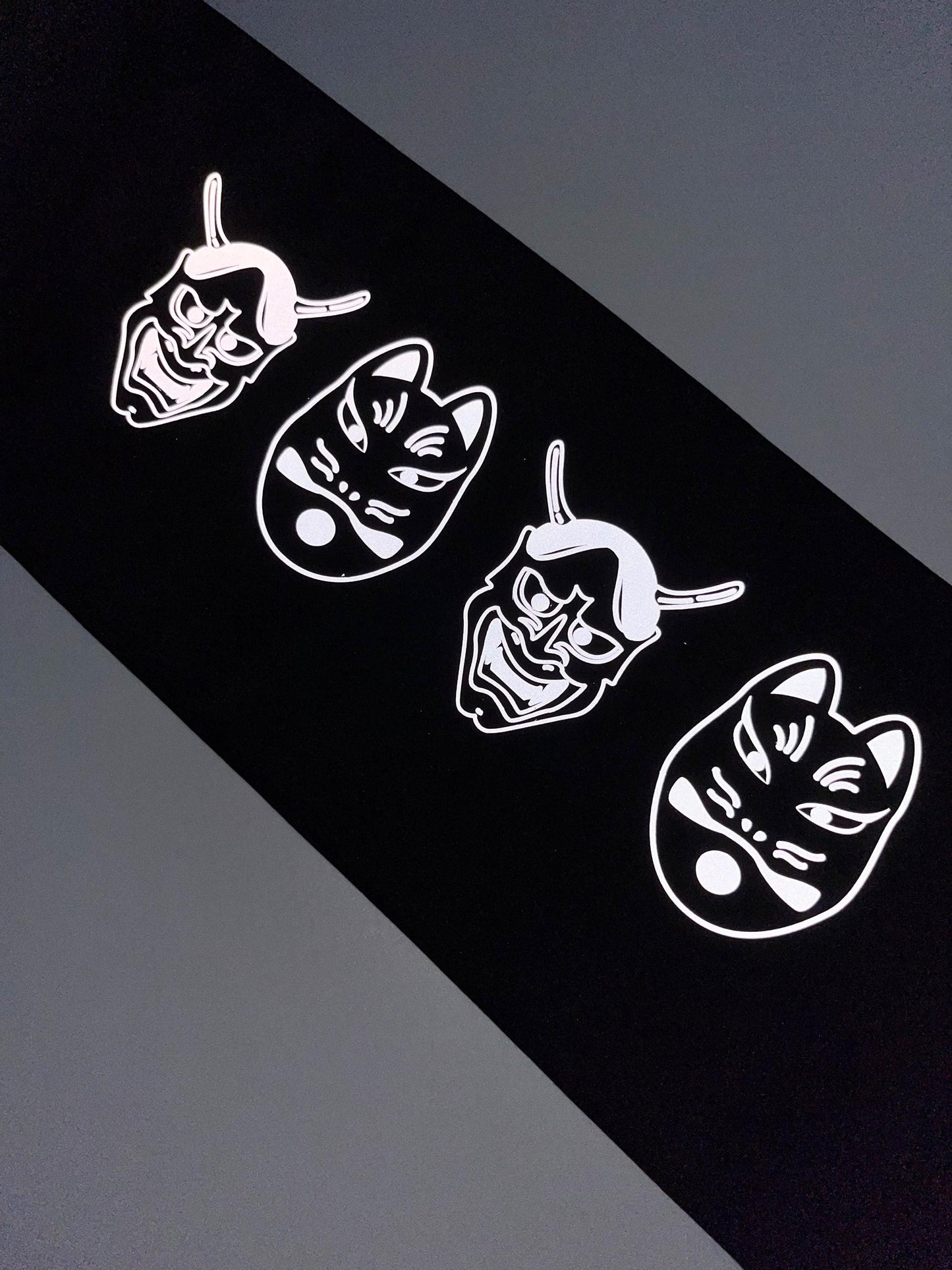 Luminous Halloween Hanhaba Obi: Reflective Yukata Kimono Belt