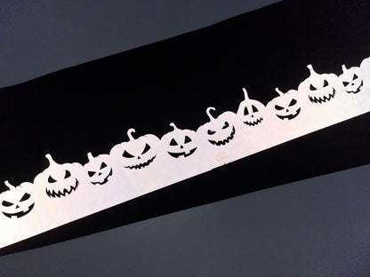 Luminous Halloween Hanhaba Obi: Reflective Yukata Kimono Belt