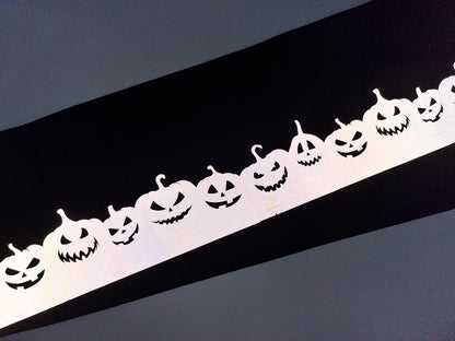 Luminous Halloween Hanhaba Obi: Reflective Yukata Kimono Belt