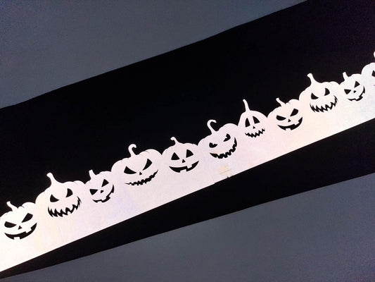 Luminous Halloween Hanhaba Obi: Reflective Yukata Kimono Belt