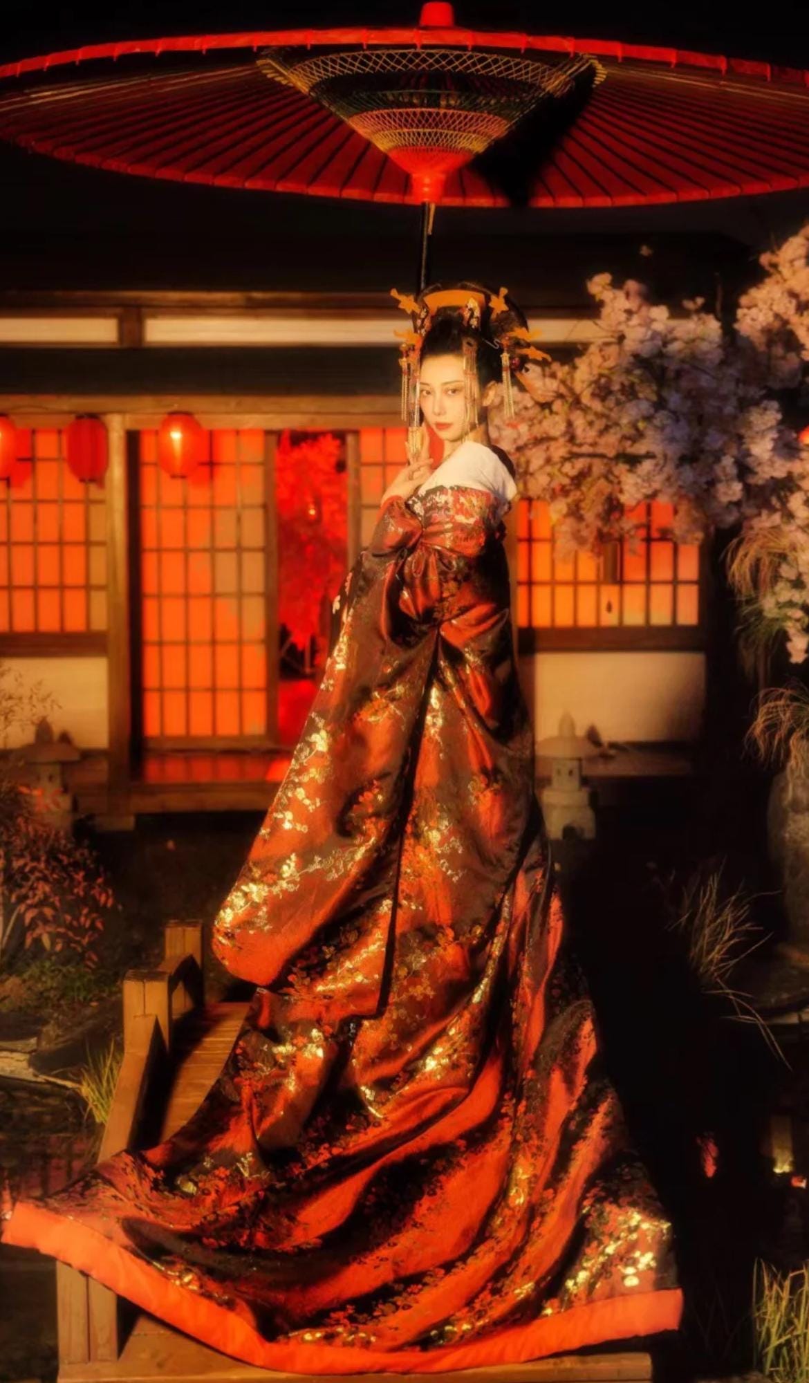 Custom-fit Oiran Kimono Set, Oiran Cosplay