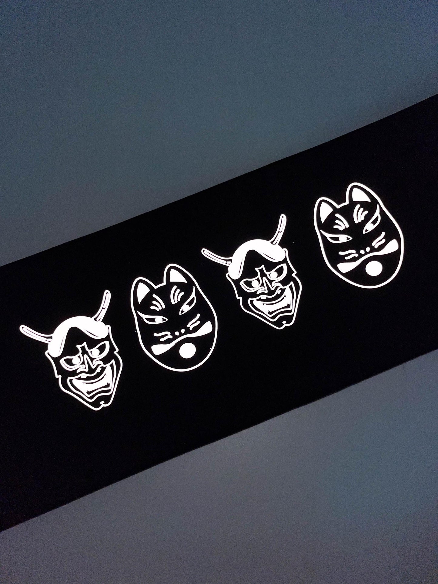 Luminous Halloween Hanhaba Obi: Reflective Yukata Kimono Belt