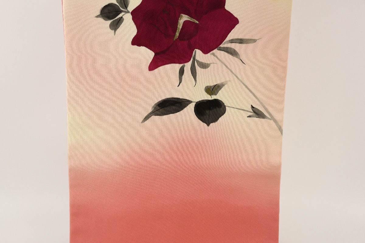 Vintage Silk Nagoya Obi Belt: Pastel Floral Kimono Sash