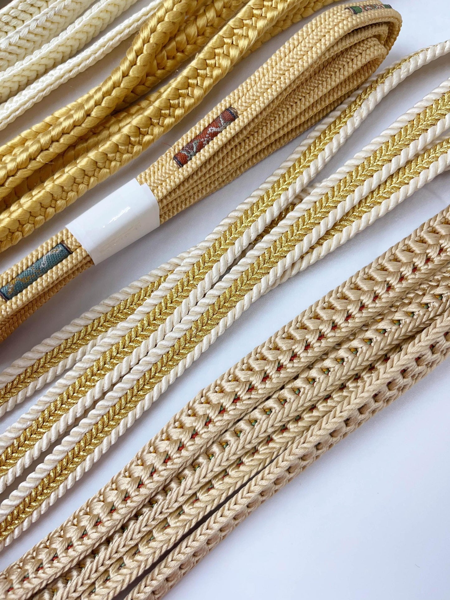 Silk Obijime Cord Collection - Japanese Kimono Belt Ties, Q4