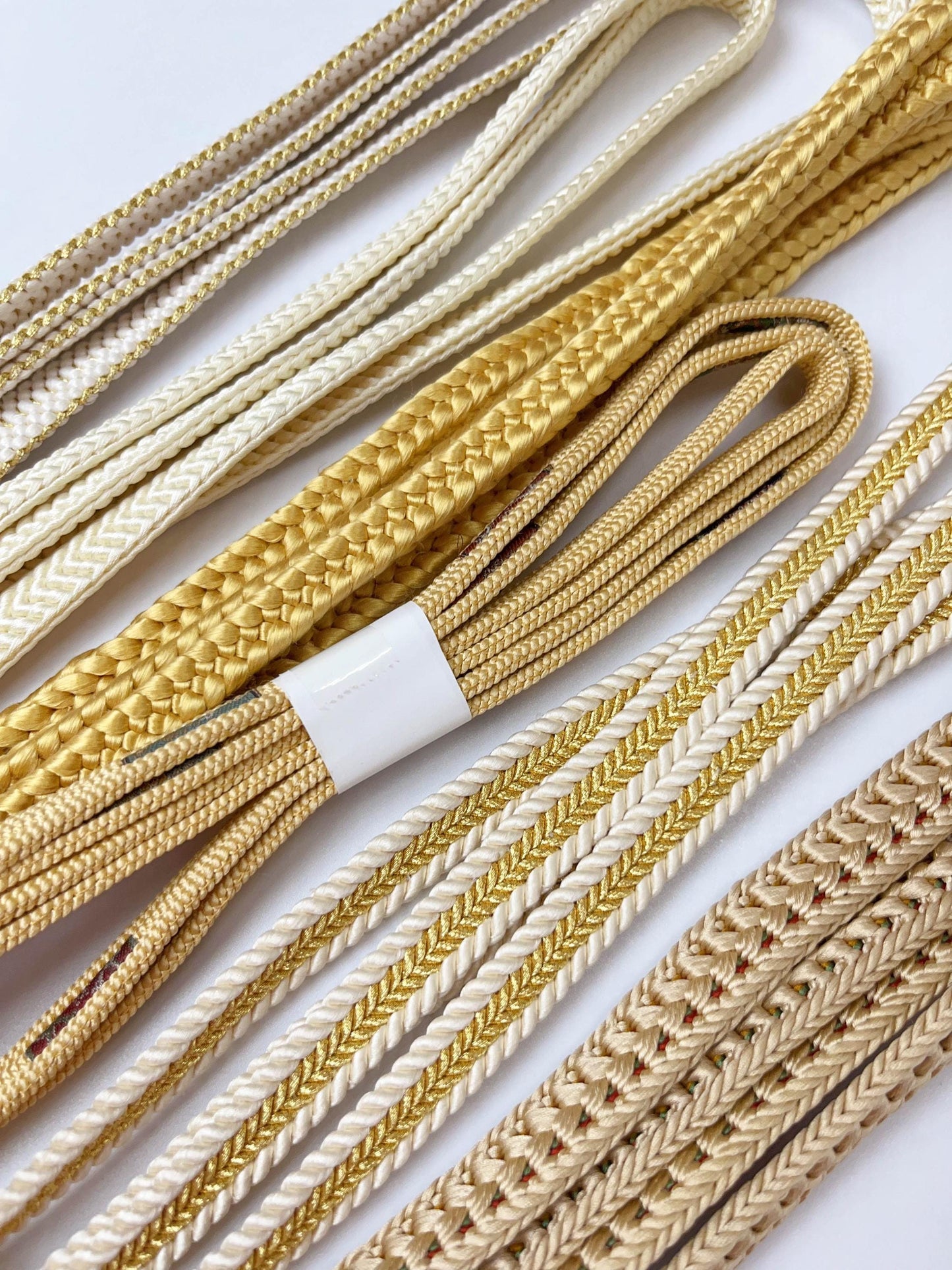 Silk Obijime Cord Collection - Japanese Kimono Belt Ties, Q4