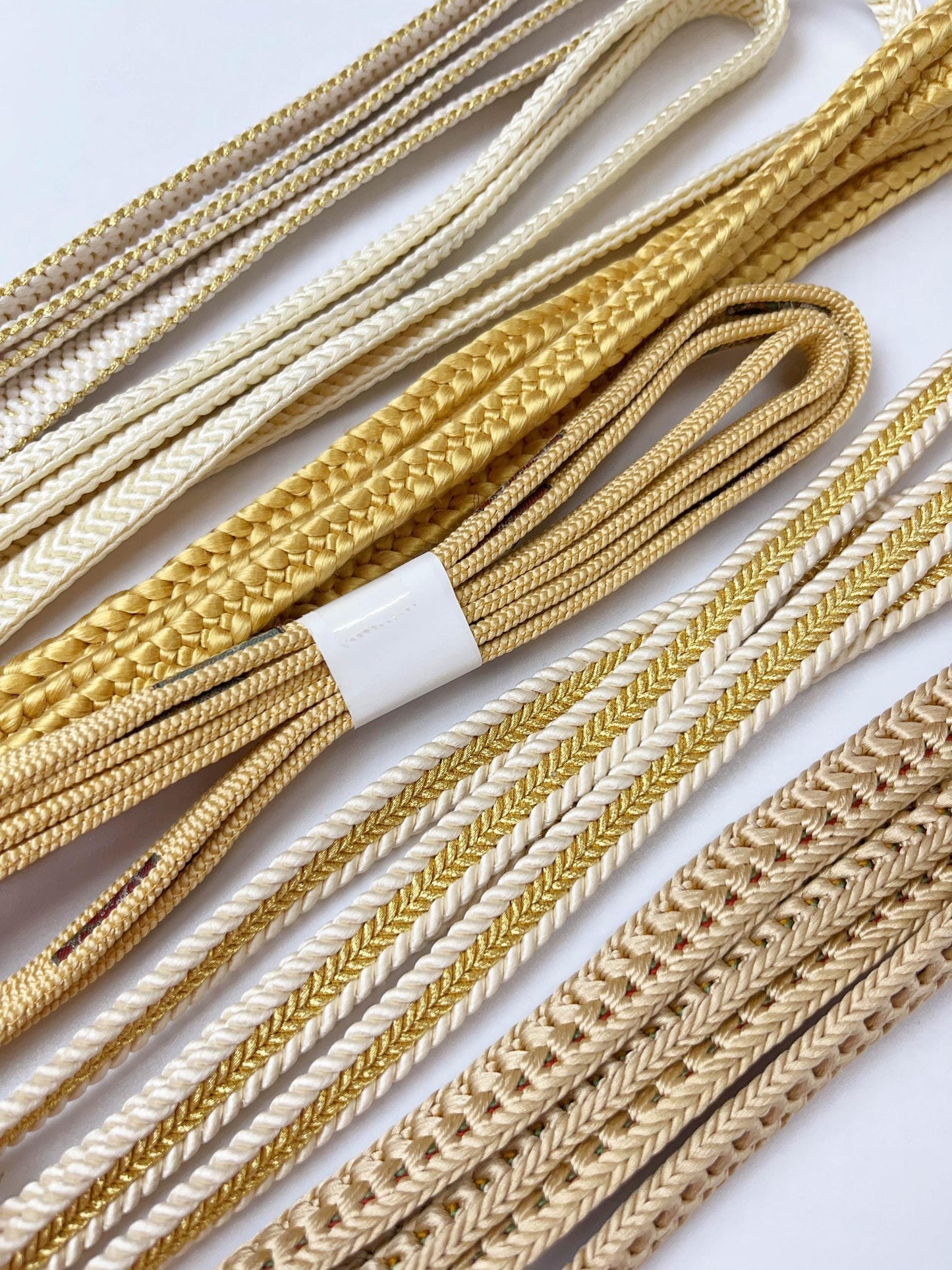 Silk Obijime Cord Collection - Japanese Kimono Belt Ties, Q4
