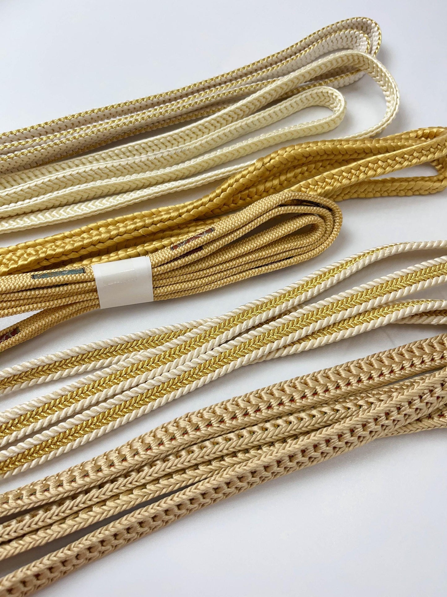 Silk Obijime Cord Collection - Japanese Kimono Belt Ties, Q4