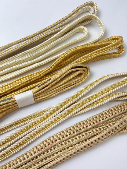 Silk Obijime Cord Collection - Japanese Kimono Belt Ties, Q4