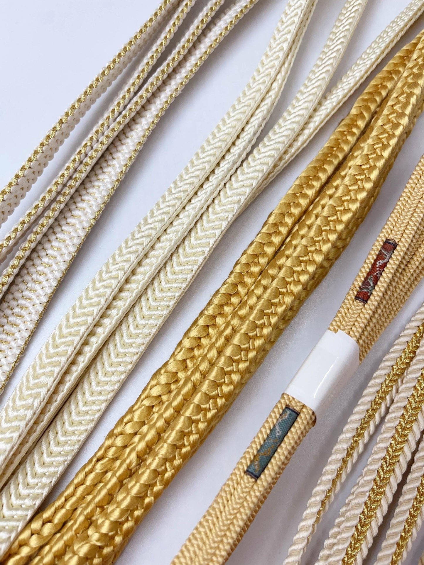 Silk Obijime Cord Collection - Japanese Kimono Belt Ties, Q4