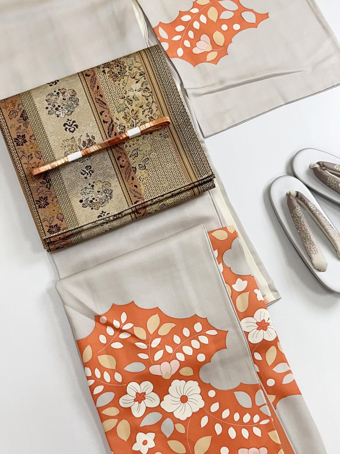 Silk Fukuro Obi: Tea Ceremony Kimono Obi (Rank S)