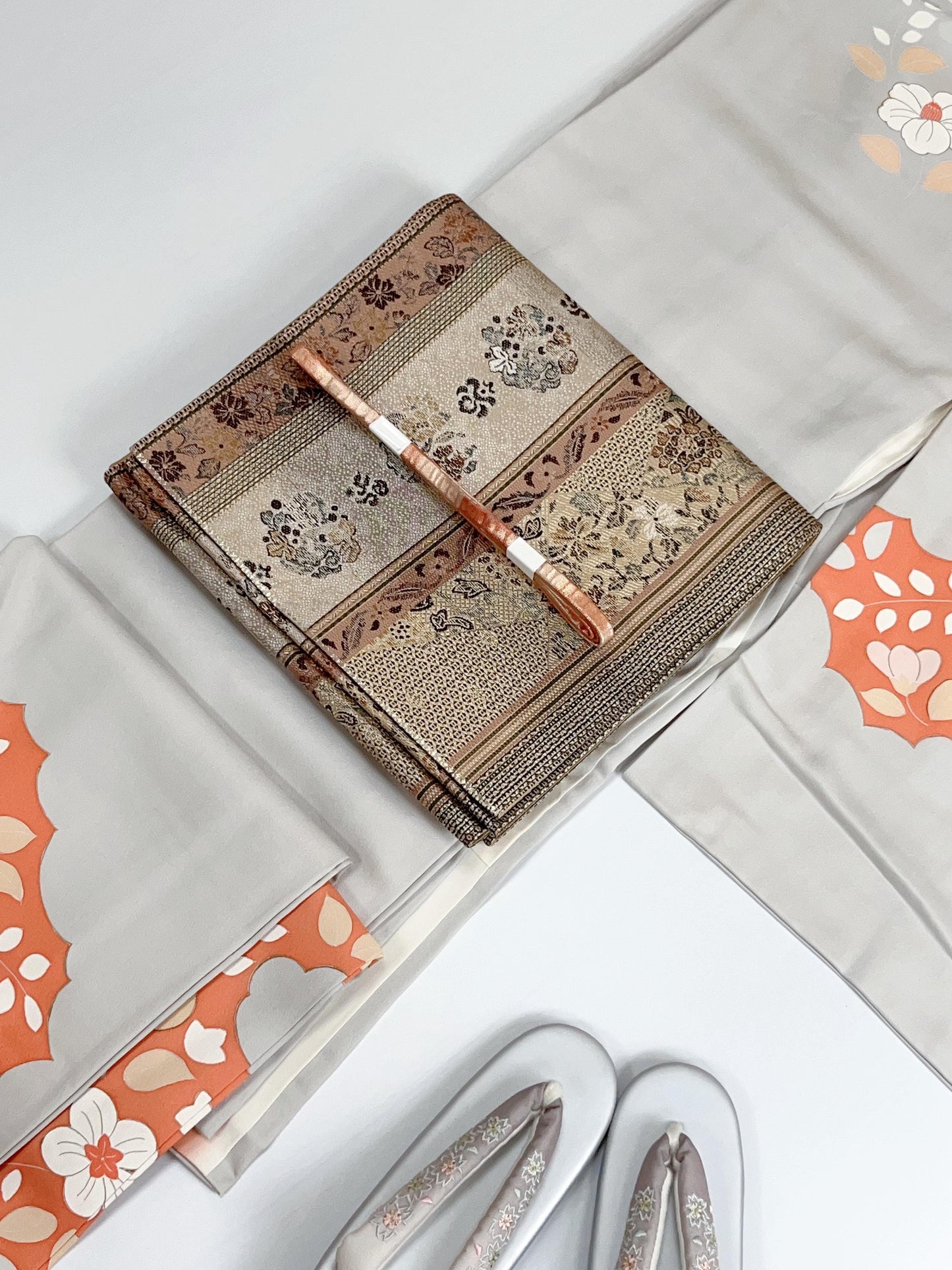 Silk Fukuro Obi: Tea Ceremony Kimono Obi (Rank S)