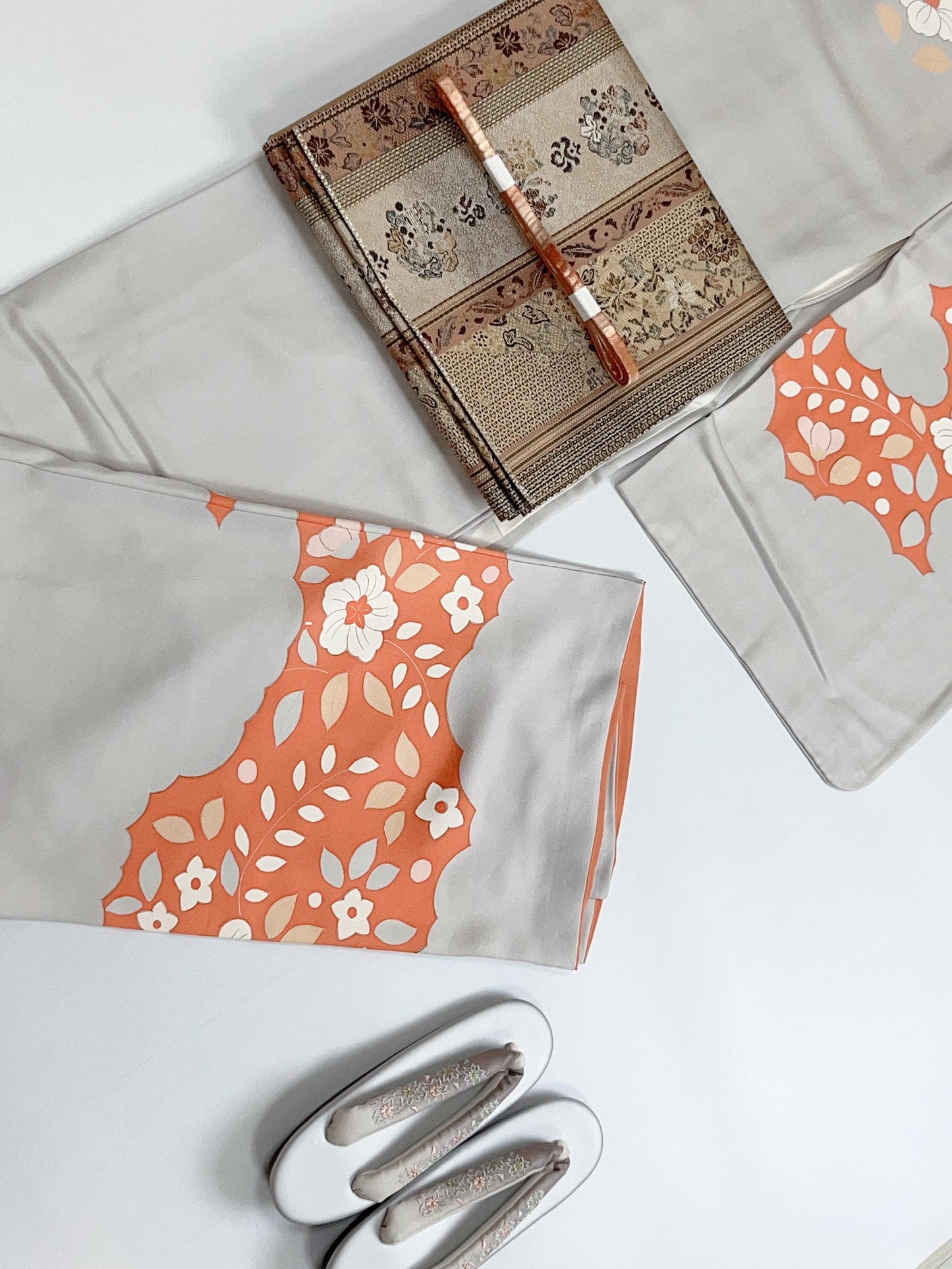 Silk Fukuro Obi: Tea Ceremony Kimono Obi (Rank S)