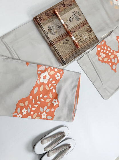 Silk Fukuro Obi: Tea Ceremony Kimono Obi (Rank S)