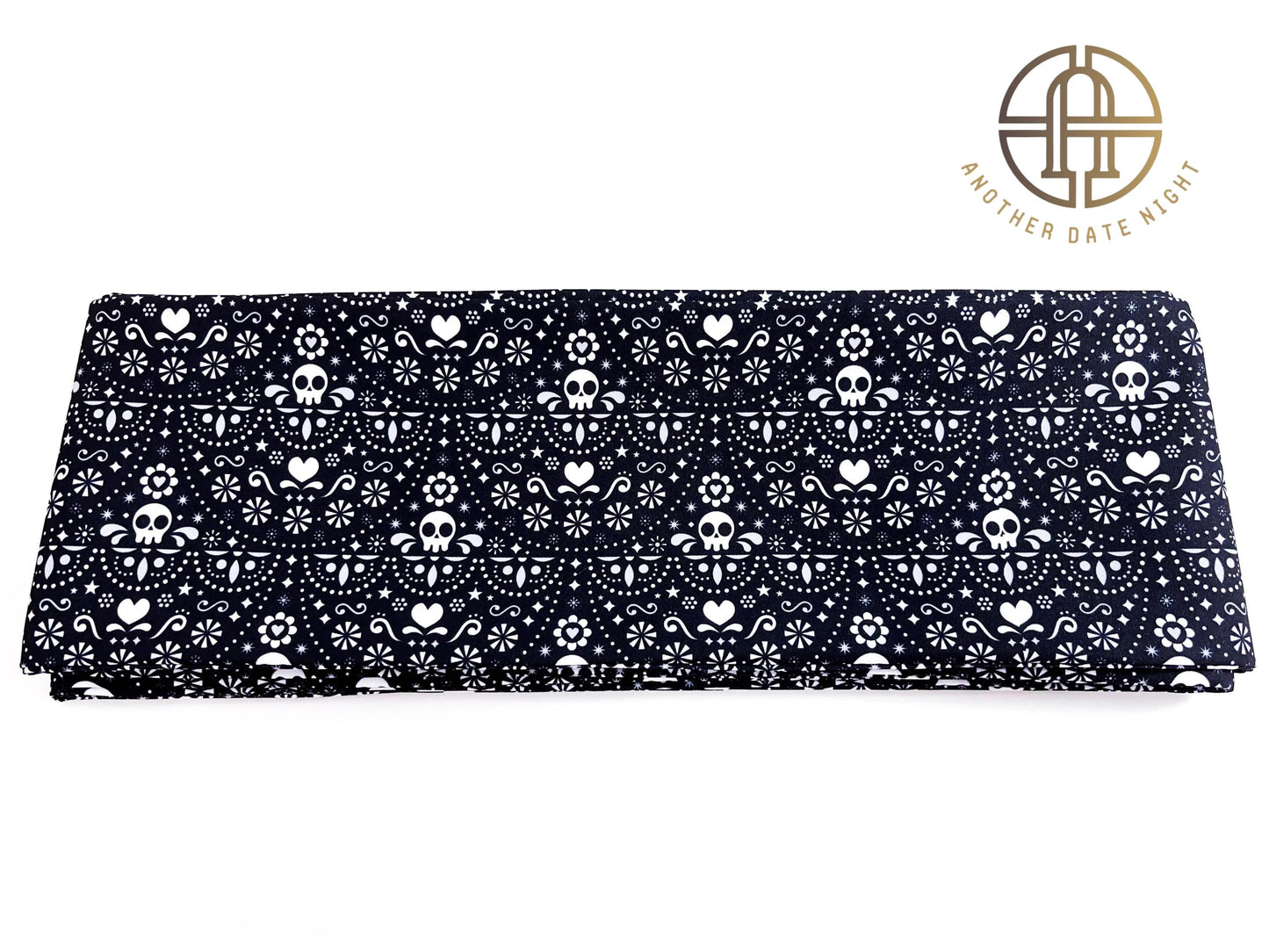 Skull Pattern Hanhaba Obi Belt: Double Sided Kimono/ Yukata Obi