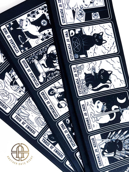 Cat Tarot Kimono/ Yukata Obi Belt: Double Sided Hanhaba Obi