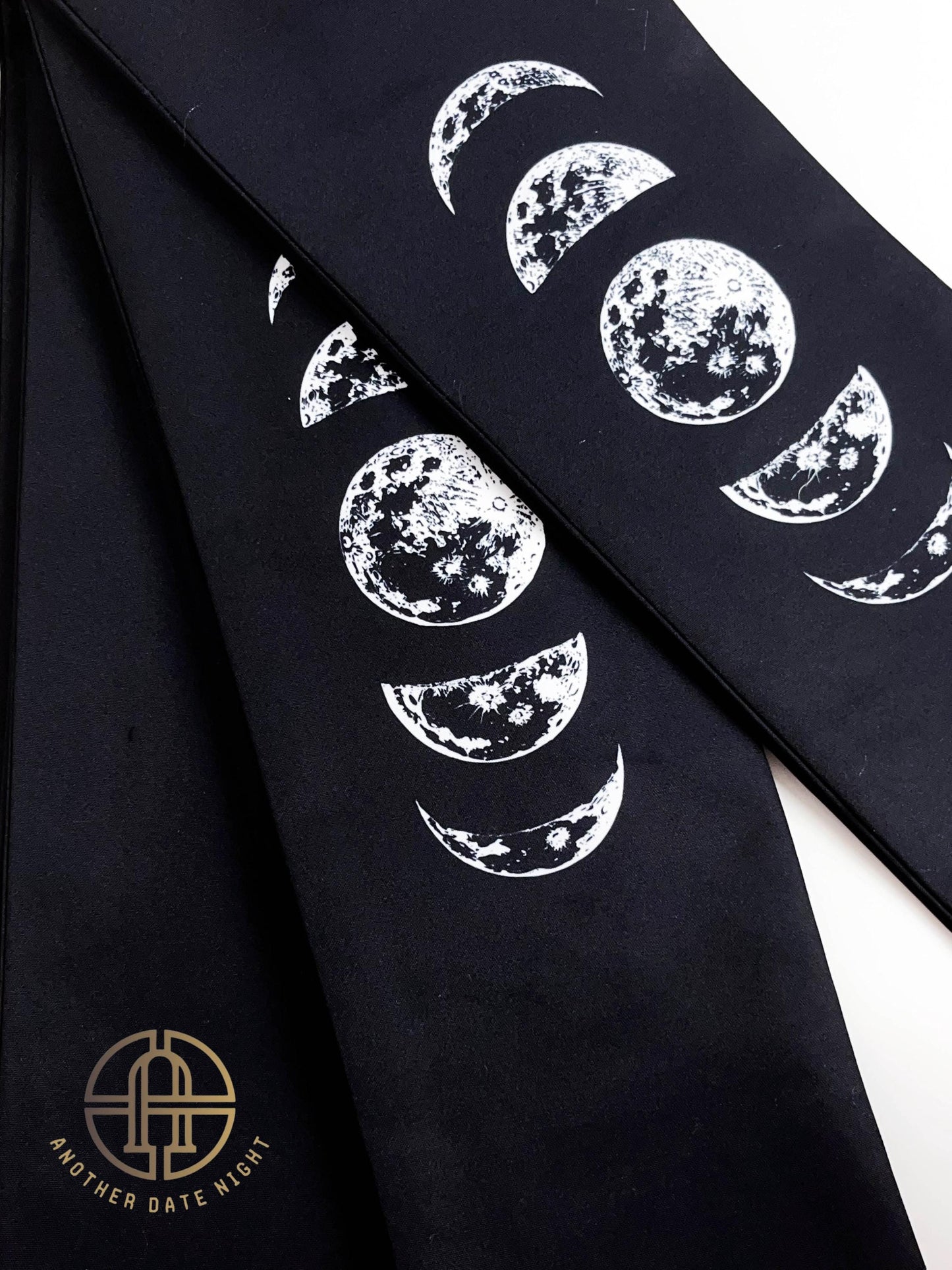 Moon Phase Hanhaba Obi Belt: Double Sided Obi for Yukata & Kimono