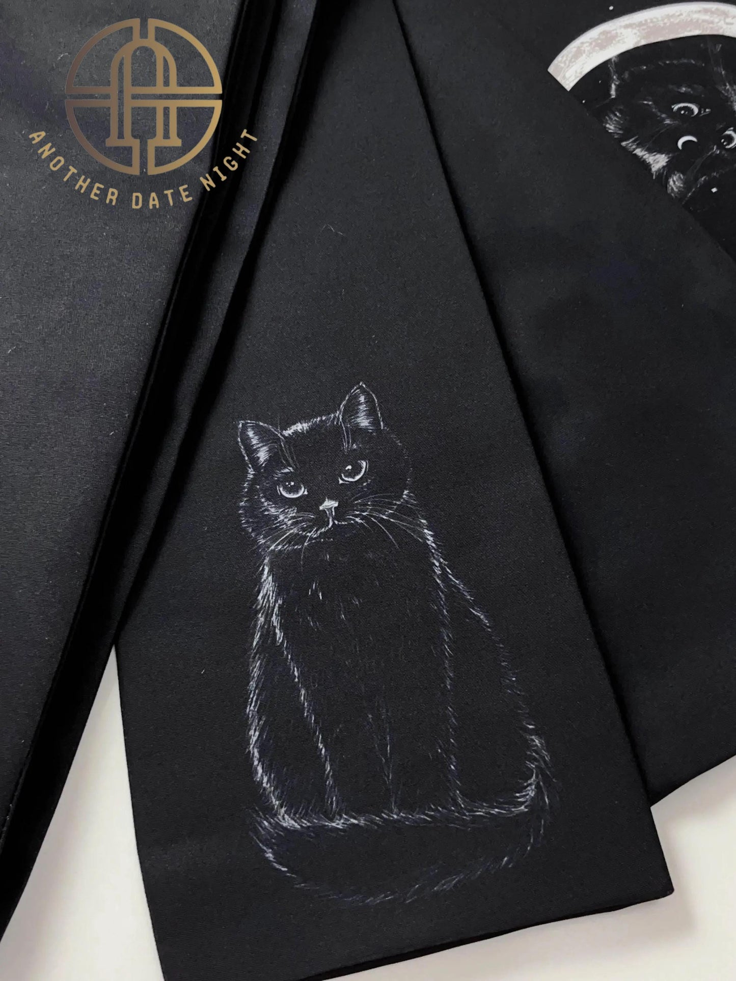 Cat World Triumvirate, Double Sided Hanhaba Obi Belt, Half Width Obi