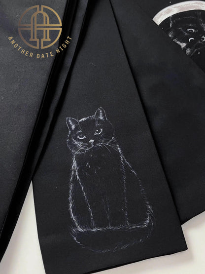 Cat World Triumvirate, Double Sided Hanhaba Obi Belt, Half Width Obi