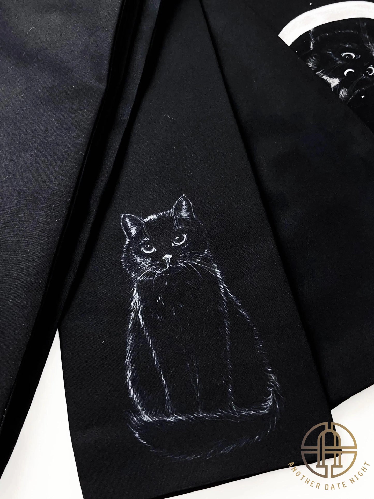 Cosmic Cat Hanhaba Obi Belt: Yukata Kimono Sash