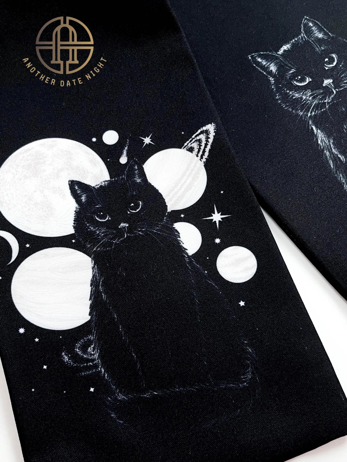 Cosmic Cat Hanhaba Obi Belt: Yukata Kimono Sash