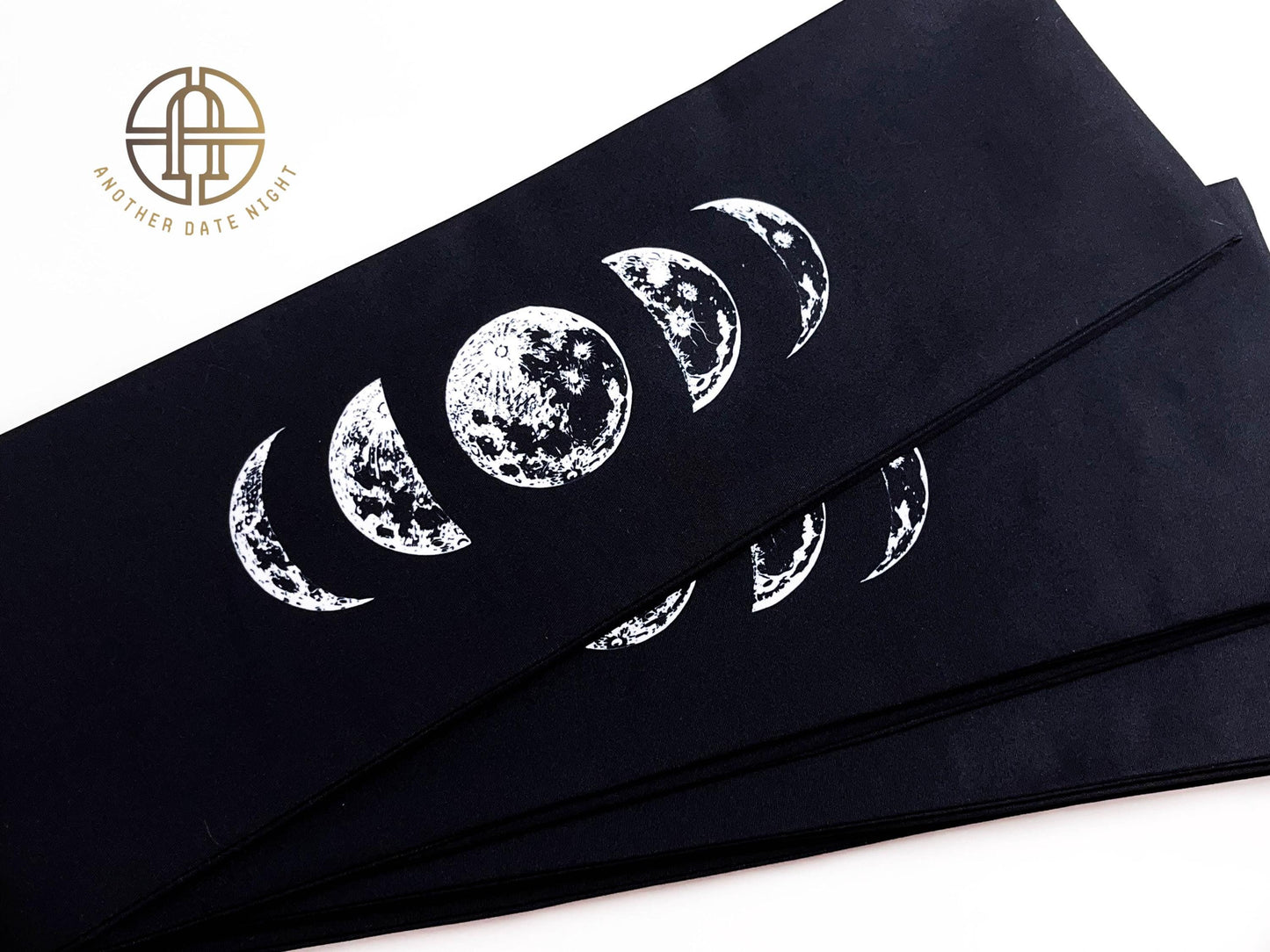 Moon Phase Hanhaba Obi Belt: Double Sided Obi for Yukata & Kimono
