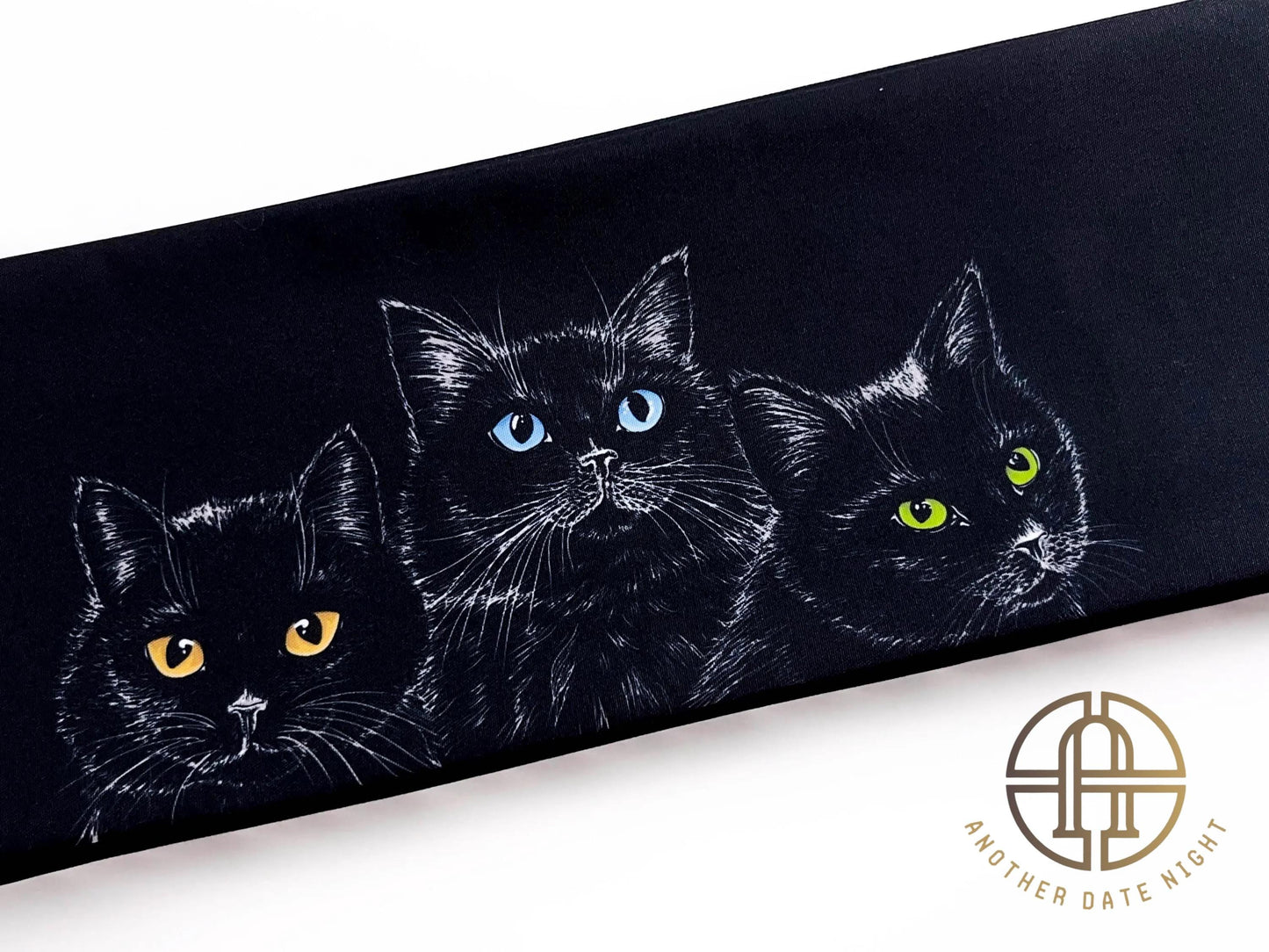 Cat World Triumvirate, Double Sided Hanhaba Obi Belt, Half Width Obi