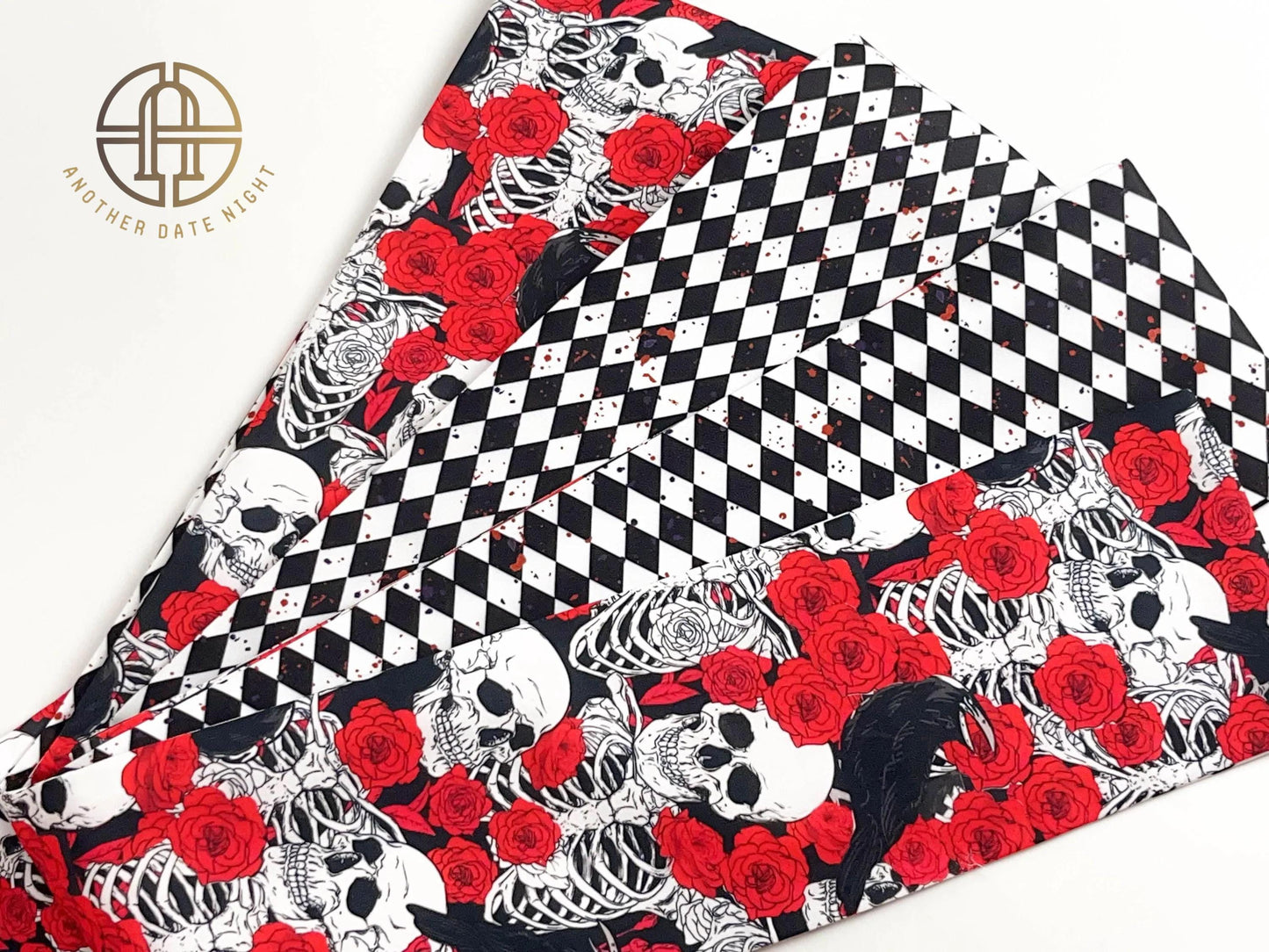 Skull & Rose Hanhaba Obi Belt: Dance of Death, Halloween Costume