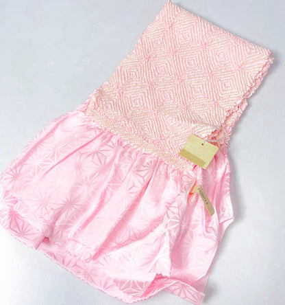 Vintage Pink Silk Obiage Kimono Sash - Good Condition (20A)