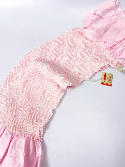 Vintage Pink Silk Obiage Kimono Sash - Good Condition (20A)