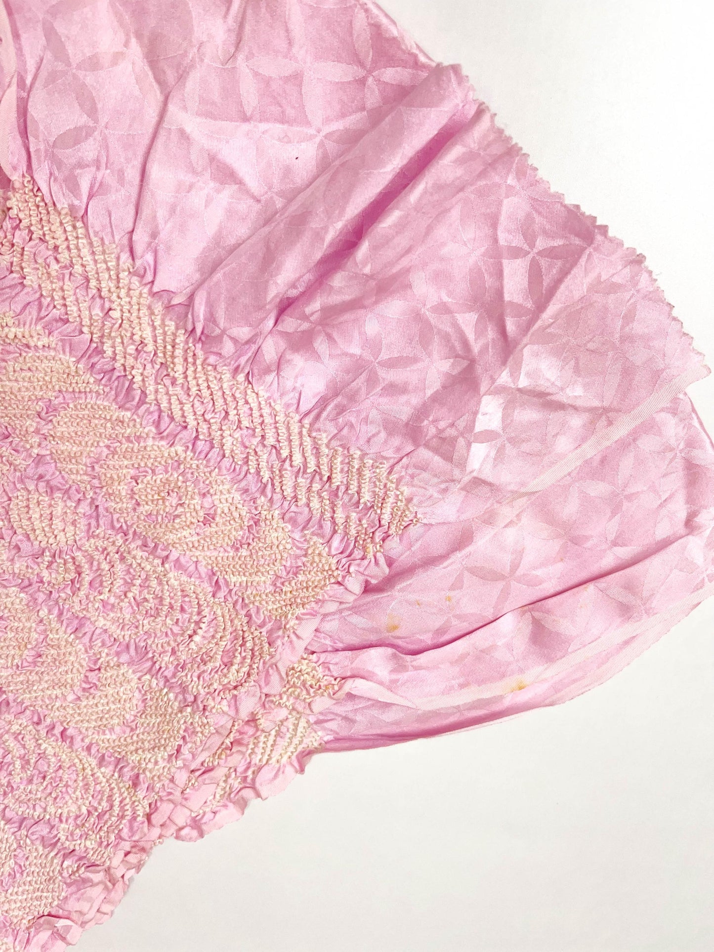 Vintage Light Purple Silk Obiage Kimono Sash (20B)