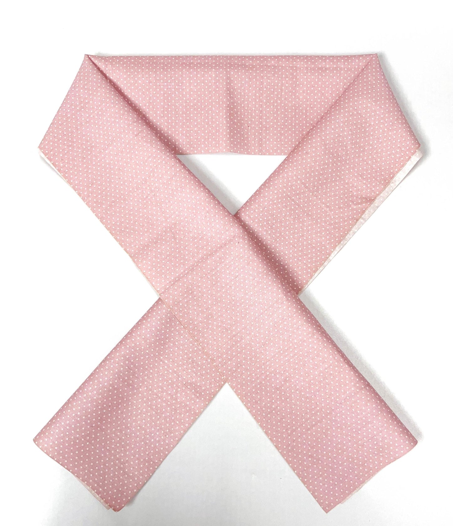 Pink Floral Cotton Han-eri Collar: Kimono Accessory