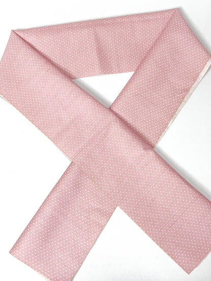 Pink Floral Cotton Han-eri Collar: Kimono Accessory