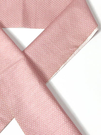 Pink Floral Cotton Han-eri Collar: Kimono Accessory