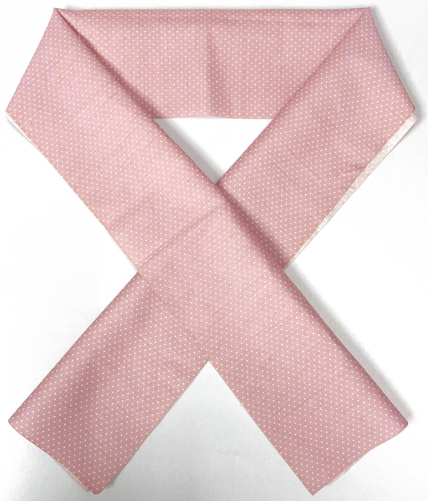 Pink Floral Cotton Han-eri Collar: Kimono Accessory