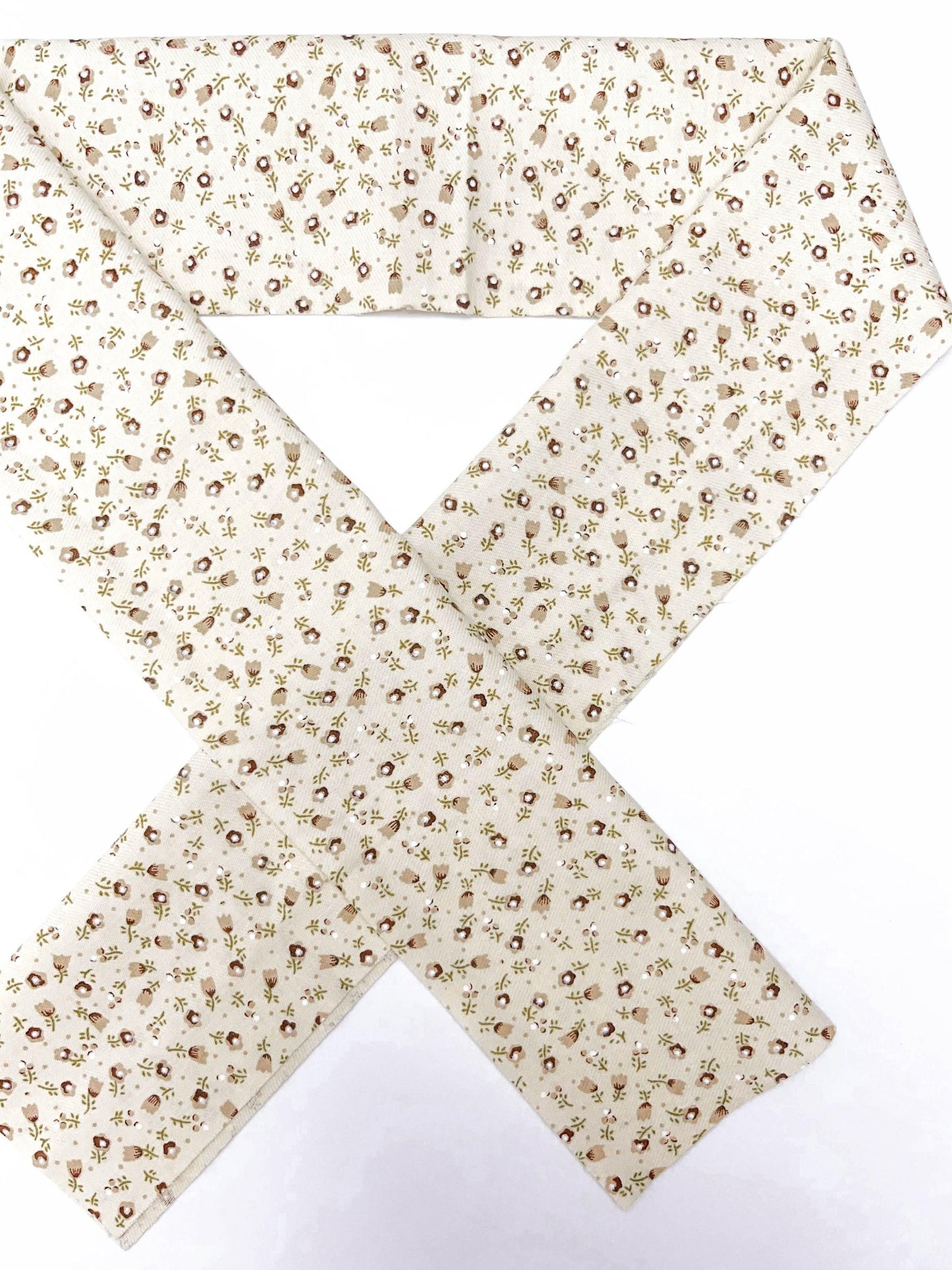 Floral Cotton Han-eri Collar: Kimono Accessory
