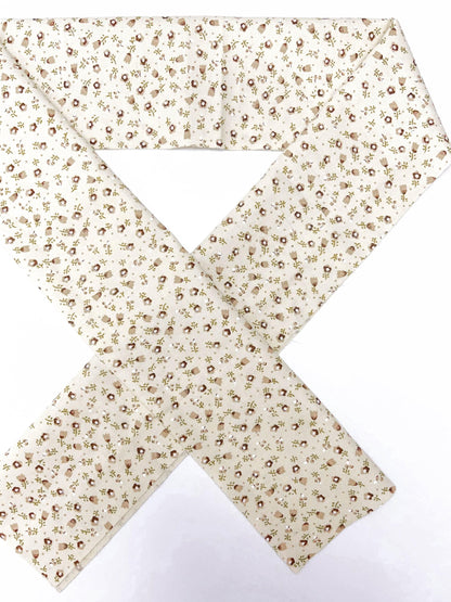 Floral Cotton Han-eri Collar: Kimono Accessory