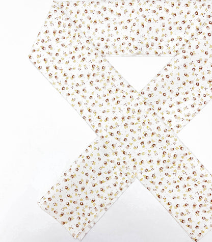 Floral Cotton Han-eri Collar: Kimono Accessory