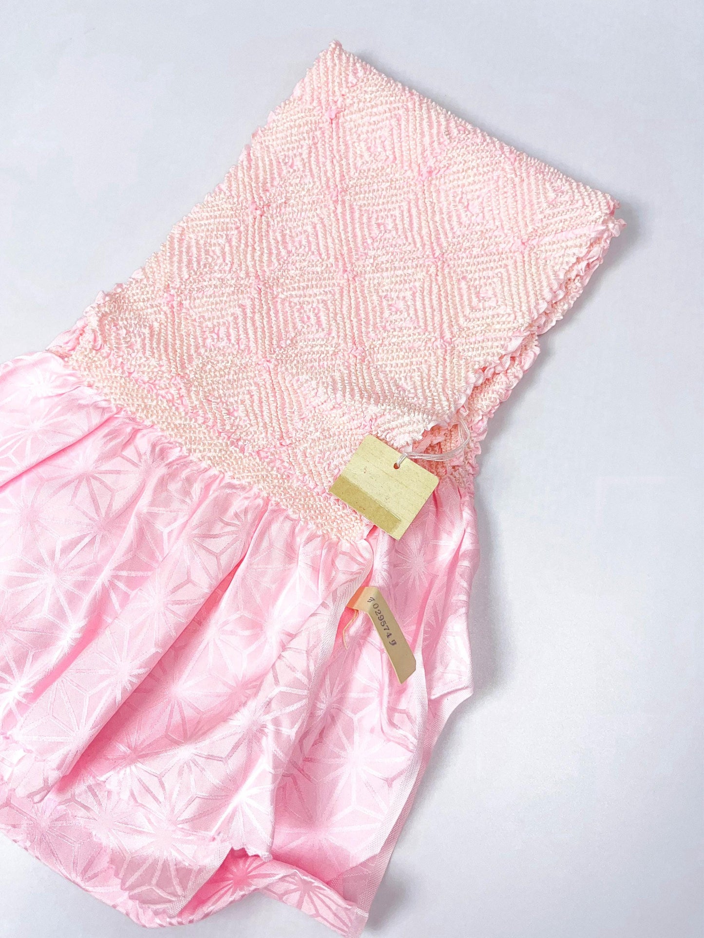 Vintage Pink Silk Obiage Kimono Sash - Good Condition (20A)