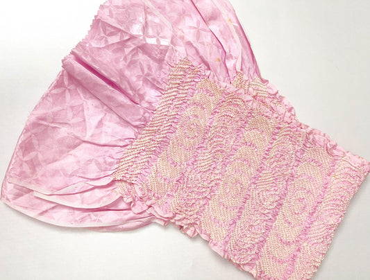 Vintage Light Purple Silk Obiage Kimono Sash (20B)